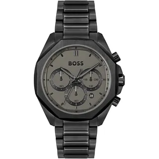 BOSS Cloud Herren Uhr analog Quarzwerk mit Edelstahl Armband 1514016