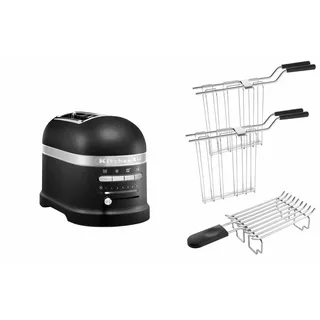 Artisan Toaster 5KMT2204 inkl. Brötchenaufsatz + Sandwichzange gusseisen schwarz