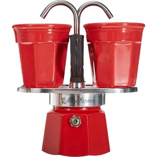 Bialetti Mini Express 0,09 l 2 Tassen Rot