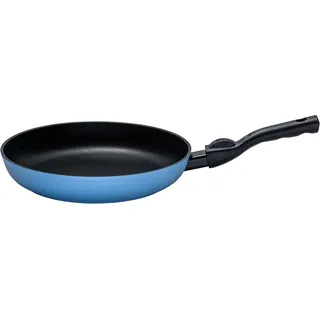 Kelomat, 3524-328, Bratpfanne, BLUE CLICK, 28 cm Durchmesser, rund, ThermoStabilboden, abnehmbarer Griff, Qualitäts-Antihaft-Versiegelung, LBH 48 x 28.8 x 9.5cm, 1,35kg