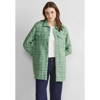 STREET ONE Damen, Boucle Overshirt, arty green, 34