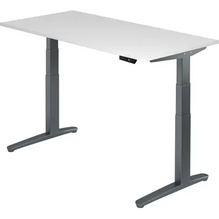 Hammerbacher Schreibtisch XBHM16 Weiß / Graphit