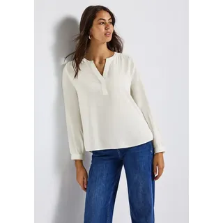 STREET ONE Split Neck Tunika Off White 44