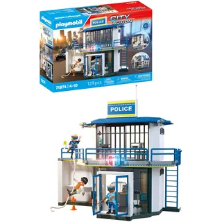 Playmobil City Action Polizeiwache mit Fahndungsraum 71874