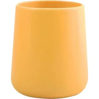 MSV Zahnputzbecher Maonie Keramik Ø 8,5 cm x 10 cm Safrangelb