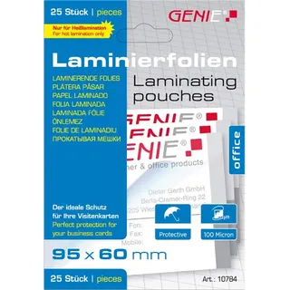 GENIE 10784 Laminierhülle 25 Stück(e)