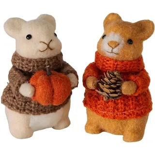 Boltze Deko-Figur Feldy Maus Höhe 14 cm 2-fach Sortiert