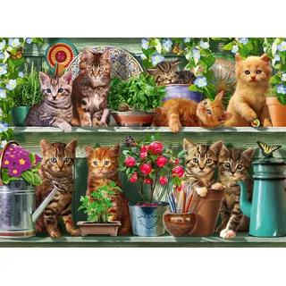 Ravensburger Puzzle Katzen im Regal (12000205)