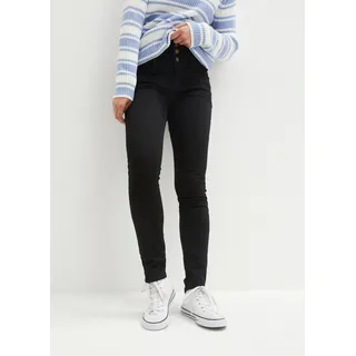 bonprix Skinny-fit-Jeans "Skinny Jeans High Waist, Shaping Thermojeans", skinny fit, mit Shaping Effekt, wärmende Thermojeans, schwarz denim),
