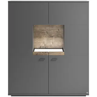 Set One by Musterring Highboard Lancaster Dekor Grau