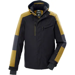 KILLTEC Herren, Skijacke/Funktionsjacke mit abzippbarer Kapuze, Schneefang KSW 257 MN SKI JCKT, schwarz, blau, M, 42639-000