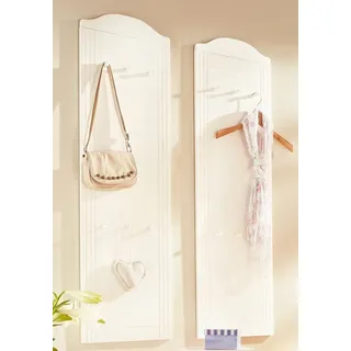 Home Affaire Garderobenpaneel Finca 2er-Set Weiß