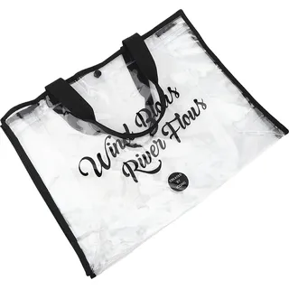 Henkelschwimmtasche,Strandtasche,Reisetasche,Tragbare Strandtasche,Transparente PVC Schwimmtasche - Transparent