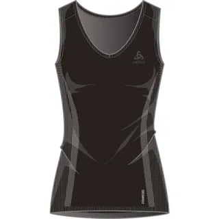 Odlo Damen Unterhemd BL TOP V-neck Singlet, black, M