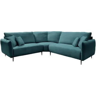 Livetastic Ecksofa , Petrol , Textil , Füllung: Schaumstoff,Schaumstoff,Schaumstoff , L-Form , 256x256 cm , Made in Eu , Typenauswahl, Rücken echt, Armteil links, Armteil rechts , Wohnzimmer, Sofas & Couches, Wohnlandschaften, Ecksofas