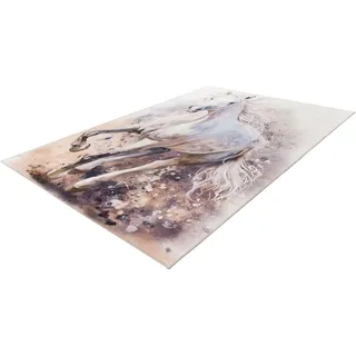 OBSESSION Torino Kids Teppich 80 x 120 cm Pferd weiß