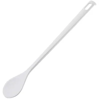 FACKELMANN 24277 Kochlöffel RUND BLANCA 31CM HÄNGBAR, Kunststoff, weiß