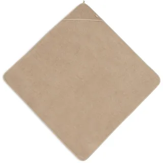Jollein Kapuzenhandtuch Badetuch Frottee 100x100 cm Biscuit | 534-836-00103