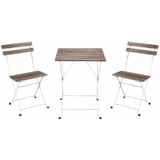 Brigros Bistro-Set, Weiß, Small