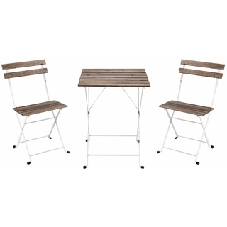 Brigros Bistro-Set, Weiß, Small