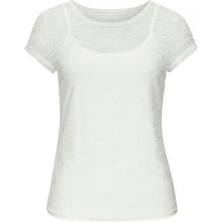 LASCANA Spitzenshirt Damen weiß Gr.36/38