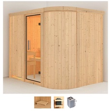 Bild von Sauna »Thyra 4«, (Set), 9-kW-Ofen mit integrierter Steuerung beige