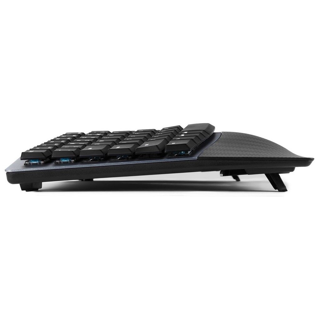 Bild von PERIBOARD-535 DE BR, ergonomische mechan. USB Tastatur braune Taster)