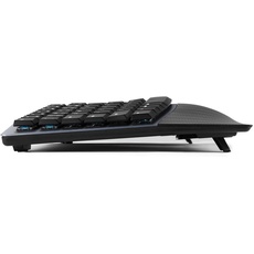 Bild von PERIBOARD-535 DE BR, ergonomische mechan. USB Tastatur braune Taster)