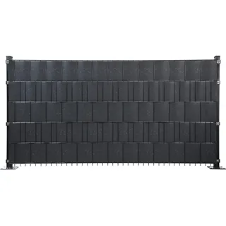 Floraworld Sichtschutzstreifen 201 x 19 cm grau PVC