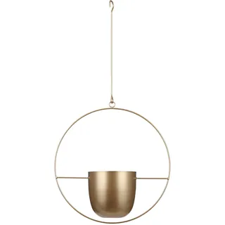 MICA Decorations Dexter Blumentopf hängend - L34 x B14 x H65 cm - Gold