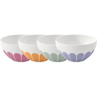 Villeroy & Boch Müslischalen-Set Fleur Vert 14,1 cm 4-tlg. bunt