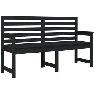 vidaXL Gartenbank 159,5 x 48 x 91,5 cm Schwarz