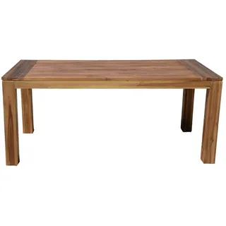 Garden Pleasure Topeka Gartentisch 180 x 90 x 77 cm Braun