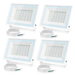 Aigostar LED Strahler Außen 50W,4300LM Superhell LED Fluter,IP65 Wasserdicht Außenstrahler, 6500K Kaltes Weiß Scheinwerfer Wandleuchtefür Garten, Innenhöfe, Garage, Hotel