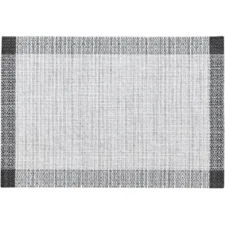 home&you Dekoratives Tischset Soto , Grau , Kunststoff , 30x1x45 cm , Heimtextilien, Wohntextilien, Tischwäsche, Tischsets