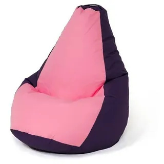 GO GIFT Sitzsack, Rosa, Violett, 130 x 90 cm, Birne