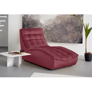 CALIA ITALIA Chaiselongue »Banjo, Designsofa, erstklassiger Sitzkomfort, als Einzelelement« oder als Modulsofa mit den passenden Erweiterungselementen stellbar, lila