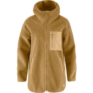 Fjällräven Damen Vardag Pile Fleece Long Jacke (Größe M, braun)