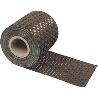 Sichtschutzstreifen Rattan 19 x 3500 cm mocca/anthrazit