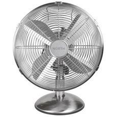 NORTH Desk Fan 30cm Satin Chrome