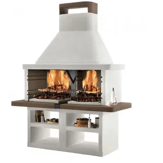 Palazzetti Argos - Grillkamin aus Beton - Zwei separate Feuerstellen 63x40 cm