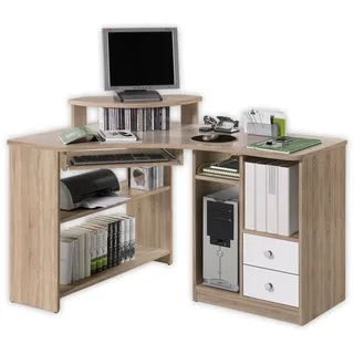Stella Trading Eckschreibtisch TANGA Eiche