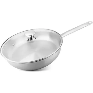 Pfanne MagicHome Chloe, 28 cm, 4 Lit., mit Glasdeckel, Edelstahl