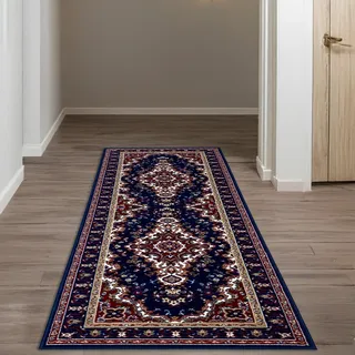 OTTO home "Oriental, Made in Belgium" rechteckig 7 mm Höhe Läufer, Brücke, Kurzflor, Orient-Optik, mit Bordüre, gewebt,