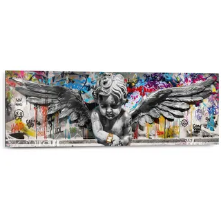 Deco-Panel REINDERS "Graffiti-Engel", bunt (farbe bild(er): mehrfarbig), B:90cm H:30cm T:2cm, Bilder, Deco-Panel, Hobbyraum - Mehrfarbig - MDF - Street Art - 90x30 cm