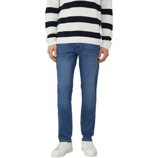 5-Pocket-Jeans S.OLIVER, Herren, Gr. 36, Länge 32, dunkelblau used, Denim/Jeans, Obermaterial: 99% Baumwolle, 1% Elasthan, unifarben, normal lang, Jeans 5-Pocket-Jeans, mit Stretch