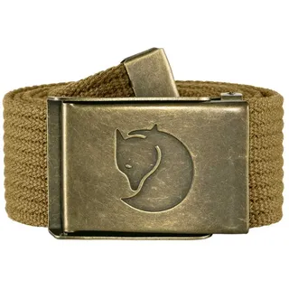 Fjällräven Herrengürtel Canvas Brass Gürtel Buckwheat Brown 4 cm