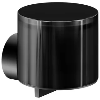 KEUCO REVA Seifenspender für Flüssigseife, Echtkristall-Stulpglass, 12852379000, Farbe: Schwarz Matt