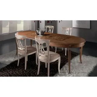 Komplett Set Esstisch 4x Stühle JVmoebel - Braun