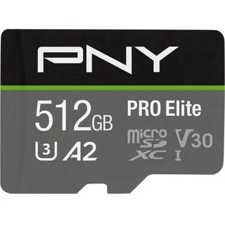 PNY PRO Elite - Flash-Speicherkarte (microSDXC-an-SD-Adapter inbegriffen)